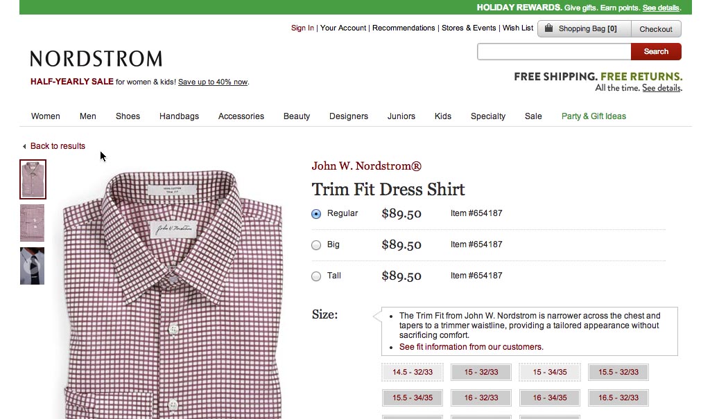 Tailored by Nordstrom.